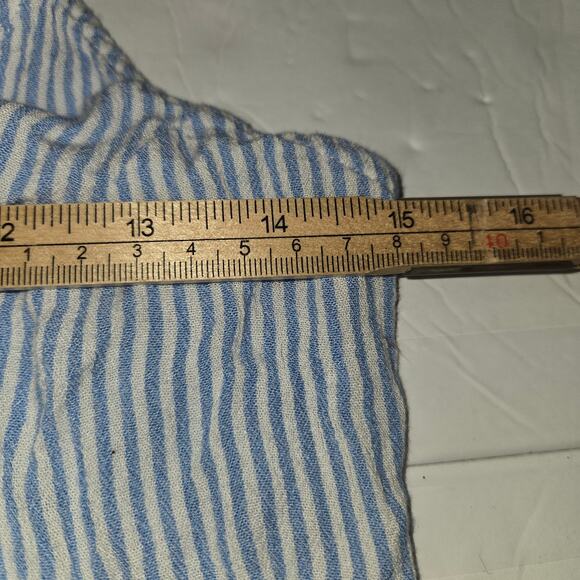 Billa bong Button Front Striped Small Sundress Blue White Beach Nautical Coastal - Picture 8 of 10